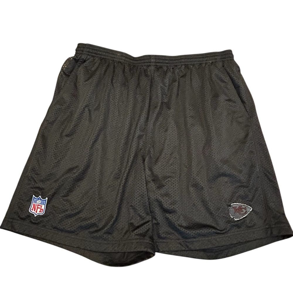 NFL Black Mesh Kansas City Chiefs Athletic Shorts XXL
